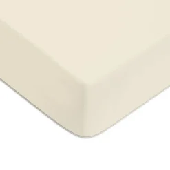 Drap housse en coton 57 fils uni bonnet 25cm 90x190cm>Future Home Sale