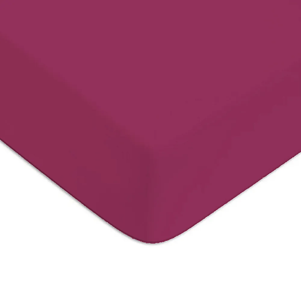 Drap housse en coton 57 fils uni bonnet 25cm 80x200cm>Future Home New