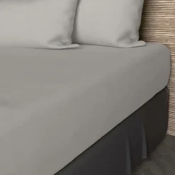 Drap housse en coton 57 fils 90x190 cm UNI lin, par>Soleil D'Ocre Outlet