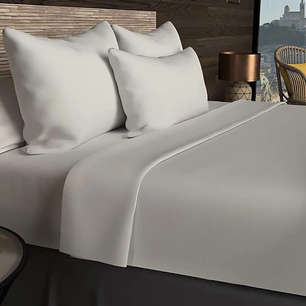 Drap housse en coton 57 fils 90x190 cm UNI lin, par>Soleil D'Ocre Outlet