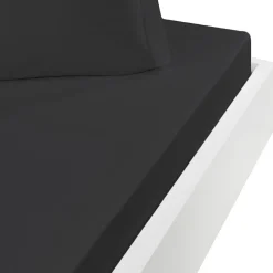 Sensei Maison Drap housse en coton bonnet 30 cm Anthracite 180x200 cm STUDIO* Drap Housse|Drap Housse