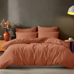 Sensei Maison Drap housse en coton bonnet 30 cm Brique 80x200 cm STUDIO* Drap Housse|Drap Housse