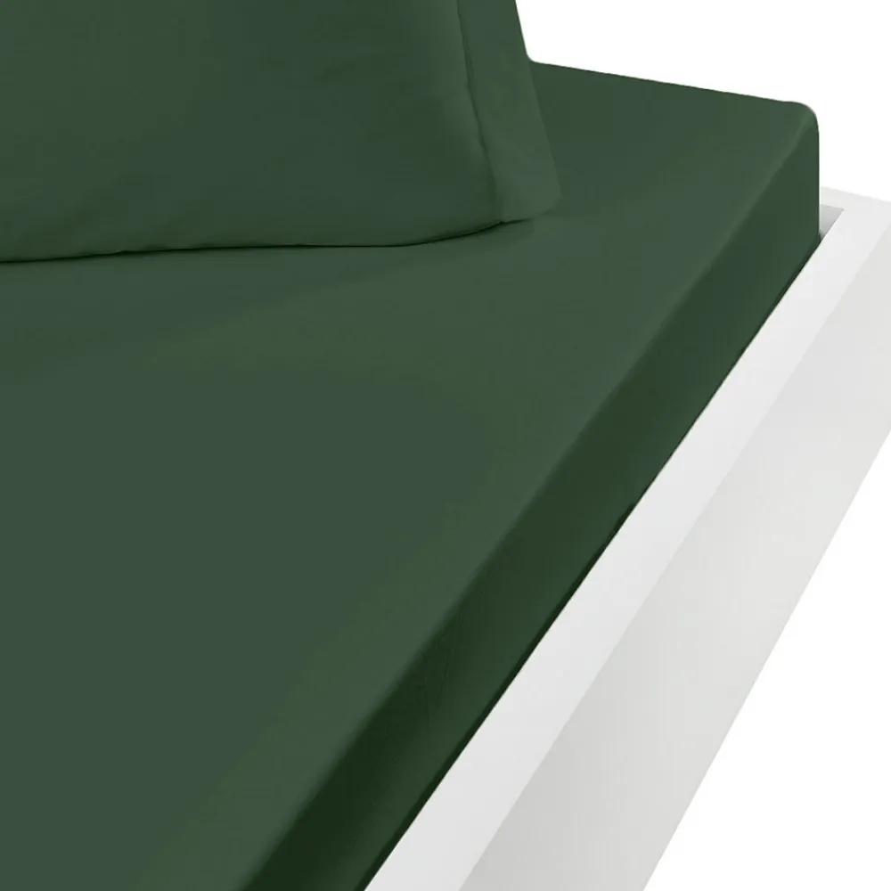Drap housse en coton bonnet 30 cm Lichen 120x190 cm STUDIO>Sensei Maison Online