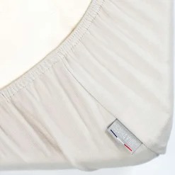 Drap housse en coton jersey Uni><noscript><img width=