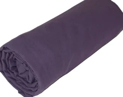 Drap housse en coton Lavé (80x200 cm - Violet parme)>Toison d'Or Clearance