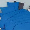 Drap housse en coton Lavé (160x200 cm - Bleu Encre)>Toison d'Or Discount