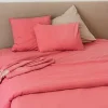 Drap housse en coton Lavé (80x200 cm - Rose)>Toison d'Or Sale