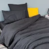 Toison d'Or Drap housse en coton Lavé (80x200 cm - Gris anthracite)* Drap Housse|Drap Housse