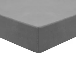 Sensei Maison Drap housse en coton lavé biologique bonnet 30 cm Gris Perle 140x190 cm ORGANIKA* Drap Housse|Drap Housse