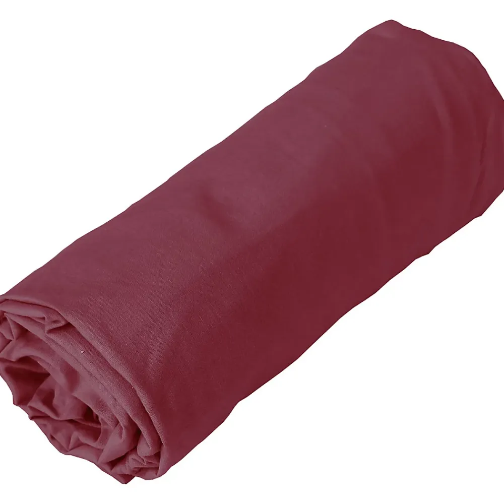 Toison d'Or Drap housse en coton Lavé (80x200 cm - Griotte)* Drap Housse|Drap Housse