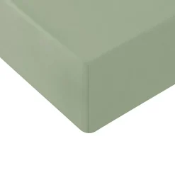 Sensei Maison Drap housse en coton lavé biologique bonnet 30 cm Sauge 160x200 cm ORGANIKA* Drap Housse|Drap Housse