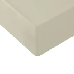 Sensei Maison Drap housse en coton lavé biologique bonnet 30 cm Ficelle 180x200 cm ORGANIKA* Drap Housse|Drap Housse