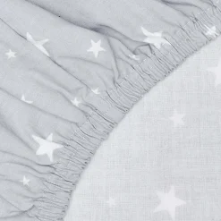 Drap housse en coton STELLA><noscript><img width=