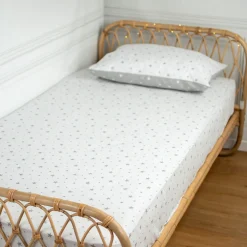Drap housse en coton STELLA><noscript><img width=