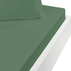 Sensei Maison Drap housse en flanelle de coton bonnet 30 cm Lichen 180x200 cm KLAPPEN* Drap Housse|Drap Housse
