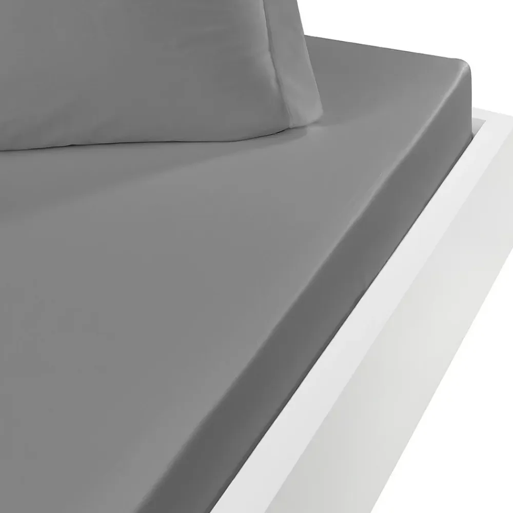 Sensei Maison Drap housse en flanelle de coton bonnet 30 cm Gris Perle 90x190 cm KLAPPEN* Drap Housse|Drap Housse