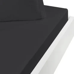 Sensei Maison Drap housse en flanelle de coton bonnet 30 cm Anthracite 180x200 cm KLAPPEN* Drap Housse|Drap Housse