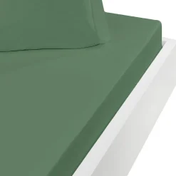 Drap housse en flanelle de coton bonnet 30 cm Lichen 160x200 cm KLAPPEN>Sensei Maison Sale