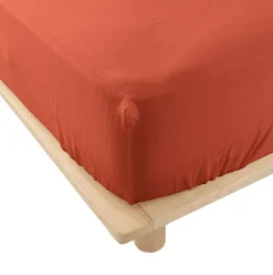 Eden Drap housse en gaze de coton Tendance uni* Drap Housse|Drap Housse