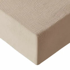 Sensei Maison Drap housse en gaze de coton bonnet 30 cm Sable 160x200 cm LOFT* Drap Housse|Drap Housse