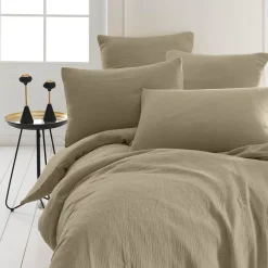 Sensei Maison Drap housse en gaze de coton bonnet 30 cm Sable 160x200 cm LOFT* Drap Housse|Drap Housse