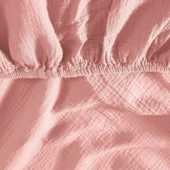 Sensei Maison Drap housse en gaze de coton bonnet 30 cm Poudre 160x200 cm LOFT* Drap Housse|Drap Housse