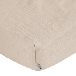 Sevira Kids Drap housse en gaze de coton à carreaux* Drap Housse|Drap Housse