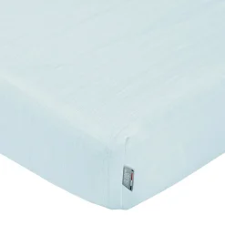 Drap housse en gaze de coton à carreaux>Sevira Kids Online