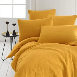 Drap housse en gaze de coton bonnet 30 cm Caramel 180x200 cm LOFT><noscript><img width=