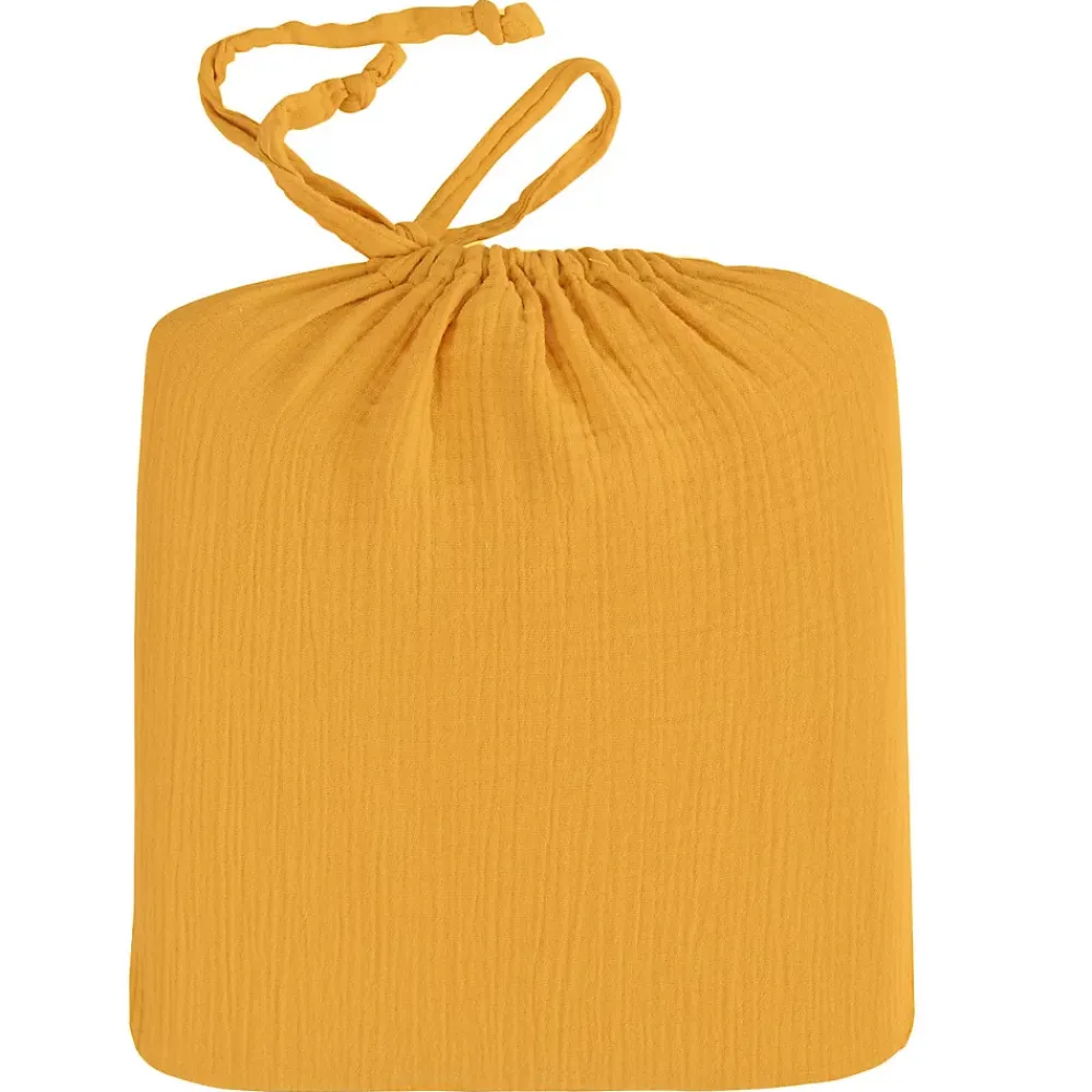 Sensei Maison Drap housse en gaze de coton bonnet 30 cm Caramel 80x200 cm LOFT* Drap Housse|Drap Housse