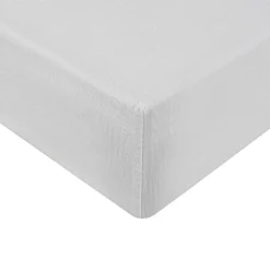Drap housse en gaze de coton bonnet 30 cm Blanc 80x200 cm LOFT>Sensei Maison Online
