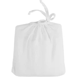 Drap housse en gaze de coton bonnet 30 cm Blanc 80x200 cm LOFT><noscript><img width=