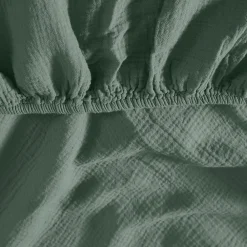 Drap housse en gaze de coton bonnet 30 cm Lichen 90x200 cm LOFT><noscript><img width=