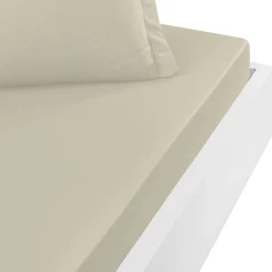 Sensei Maison Drap housse en percale de coton bonnet 30 cm Ficelle 120x190 cm SOFT PERCALE* Drap Housse|Drap Housse