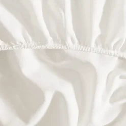 Sensei Maison Drap housse en percale de coton pour lit articulé Ecru 180x200 cm SOFT PERCALE* Drap Housse|Drap Housse