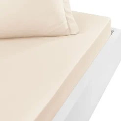 Sensei Maison Drap housse en percale de coton bonnet 30 cm Petale 200x200 cm SOFT PERCALE* Drap Housse|Drap Housse