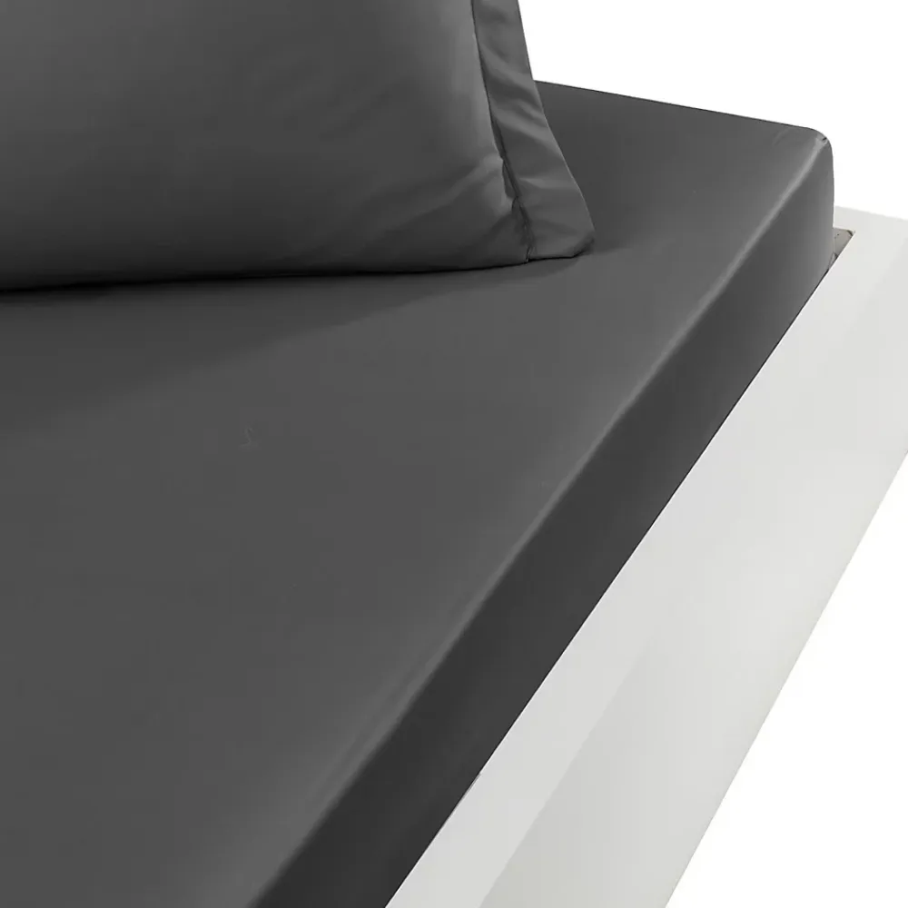 Sensei Maison Drap housse en percale de coton bonnet 30 cm Anthracite 80x200 cm SOFT PERCALE* Drap Housse|Drap Housse
