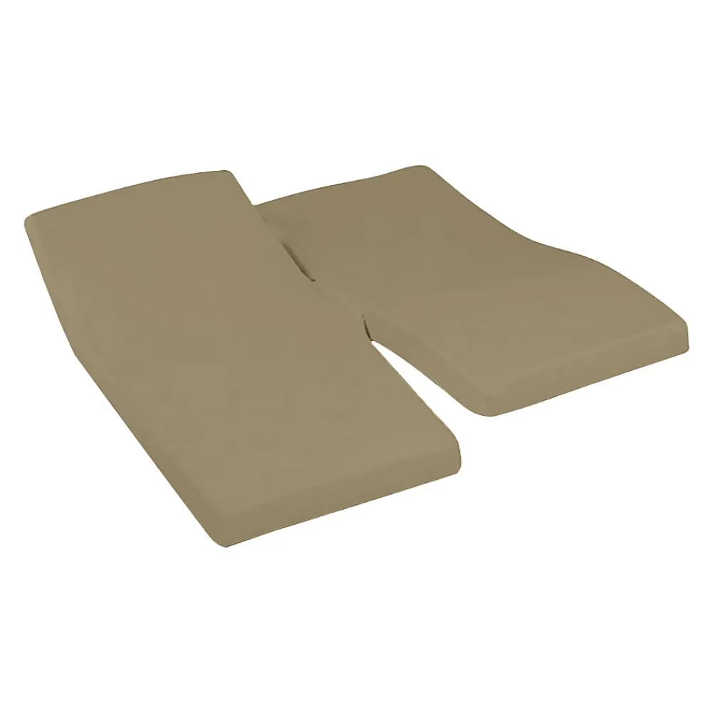 Sensei Maison Drap housse en percale de coton pour lit articulé Taupe 180x200 cm SOFT PERCALE* Drap Housse|Drap Housse