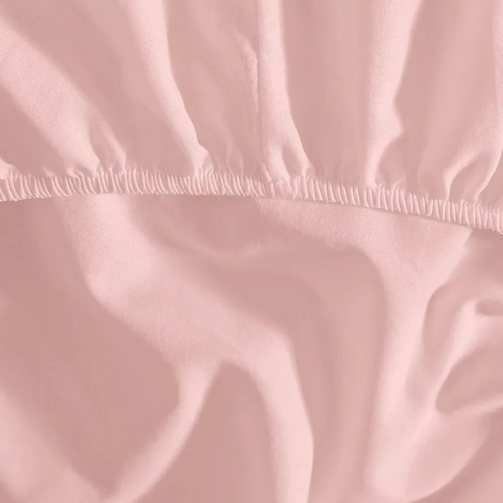 Sensei Maison Drap housse en percale de coton pour lit articulé Poudre 160x200 cm SOFT PERCALE* Drap Housse|Drap Housse