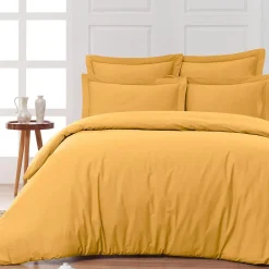 Sensei Maison Drap housse en percale de coton bonnet 30 cm Caramel 160x200 cm SOFT PERCALE* Drap Housse|Drap Housse