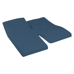 Sensei Maison Drap housse en percale de coton pour lit articulé Indigo 180x200 cm SOFT PERCALE* Drap Housse|Drap Housse