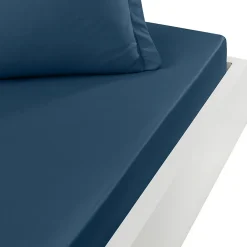 Sensei Maison Drap housse en percale de coton pour lit articulé Indigo 180x200 cm SOFT PERCALE* Drap Housse|Drap Housse