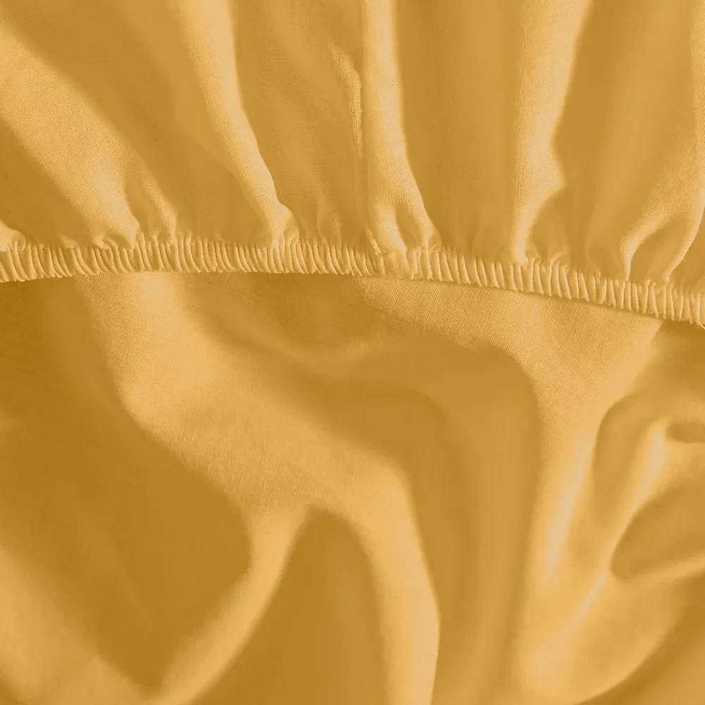 Sensei Maison Drap housse en percale de coton pour lit articulé Caramel 160x200 cm SOFT PERCALE* Drap Housse|Drap Housse