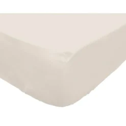 Soleil D'Ocre Drap housse en polycoton 160x200 cm PERCALE lin, par* Drap Housse|Drap Housse