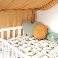 Drap housse en satin de coton Safari>Sevira Kids Best