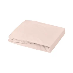 Drap housse enfant Oeko-tex 100% coton 130g/m² (60x120 cm - Rose Clair)>Domiva Clearance