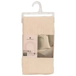 Atmosphera Créateur D'Intérieur Drap housse Flora gaze de coton lin 140x190cm - Atmosphera* Boutis, Couvre-Lit, Édredon