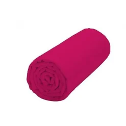 Drap housse Fushia 180 x 200 cm / 100% coton / 57 fils/cm²>Univers Décor Outlet