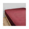 Drap housse "Gaïa" toutes dimensions "Gaze de Coton" - Gaïa Lie de Vin - 200 x 200 cm bonnet de 30 cm>L'Effet Papillon Outlet