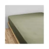 Drap housse "Gaïa" toutes dimensions "Gaze de Coton" - Gaïa Romarin - 140 x 190 cm bonnet de 30 cm>L'Effet Papillon
